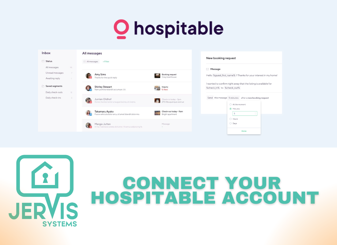 How to Connect Your Hospitable Account to Jervis Systems®